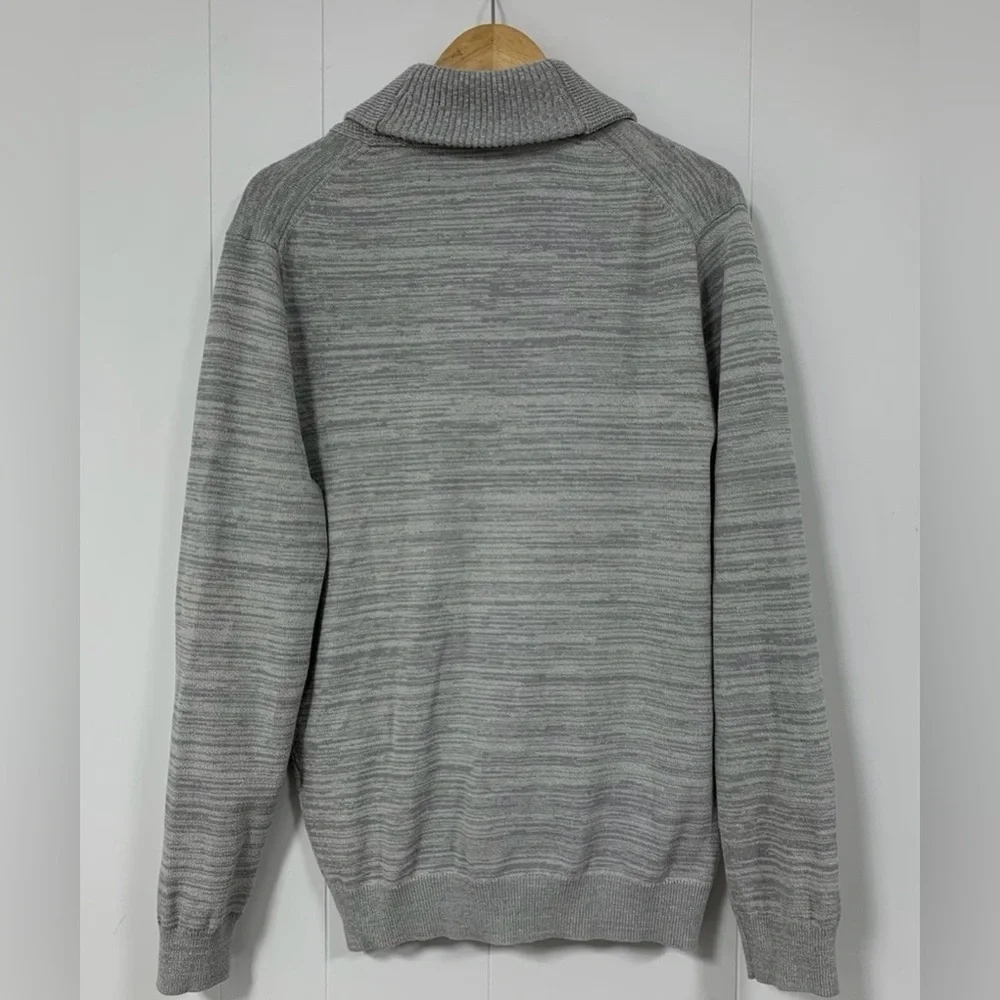 NWT Banana Republic Cardigan Sweater Men’s Large Gray Shawl Neck Button Up